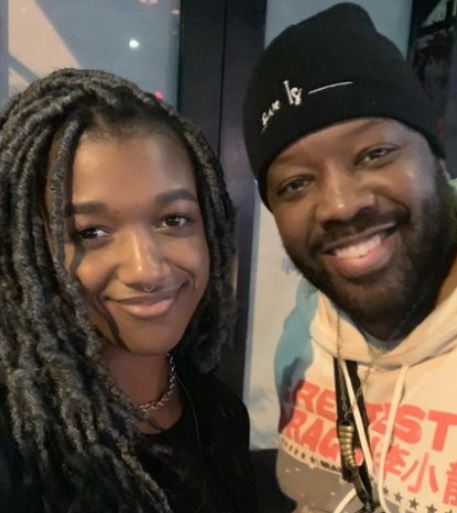 Sophia Hardison with her father Kadeem Hardison